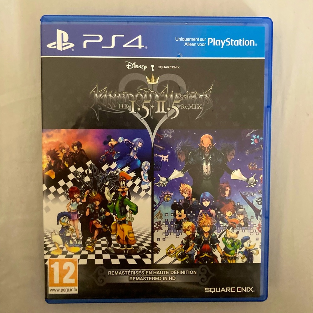 Kingdom Hearts I.5 + II.5 remix - ps4 game - rare - never used